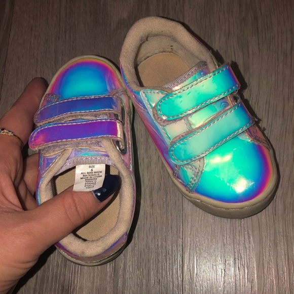 Holographic Toddler Girl sneakers, size 5 - Picture 5 of 5